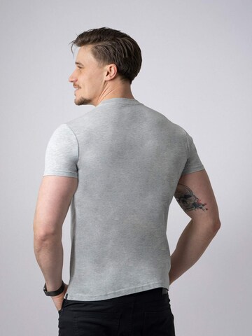 PANTONECLO Shirt 'Pantoneclo Men’s Crew Neck Short Sleeve T-Shirt' in Grey