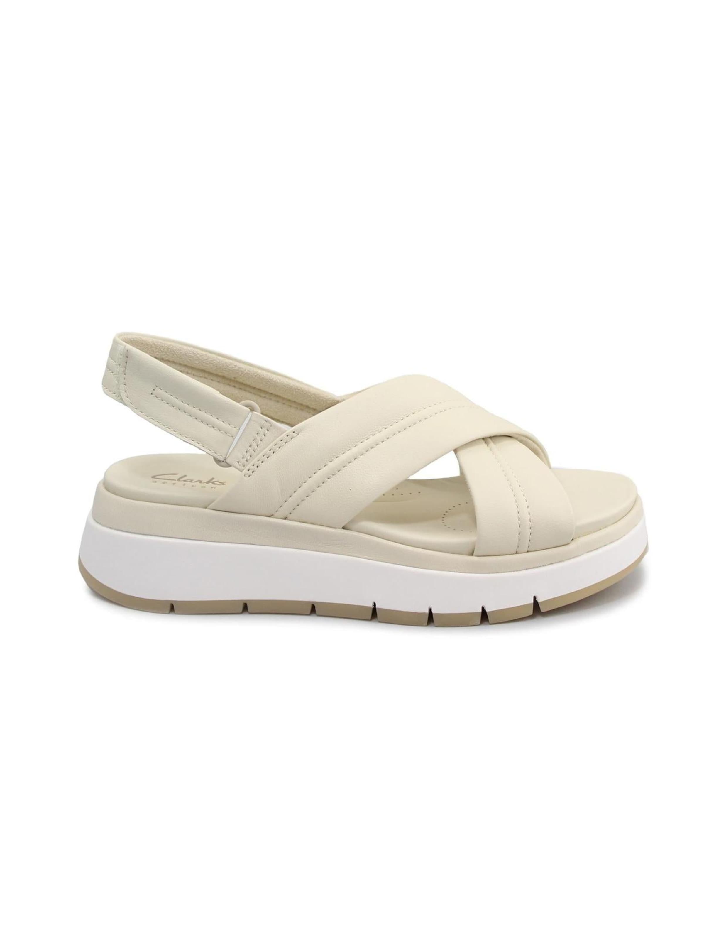 CLARKS Sandaal 'Tuscan' in Beige: voorkant