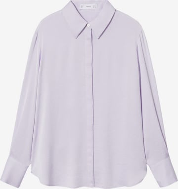 MANGO Blouse 'Ideale' in Lila: voorkant