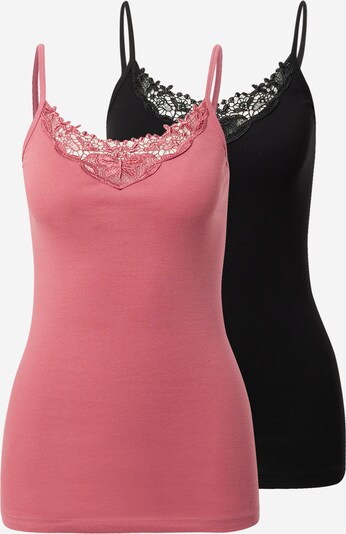 ONLY Top 'Kira' in rosé / schwarz, Produktansicht