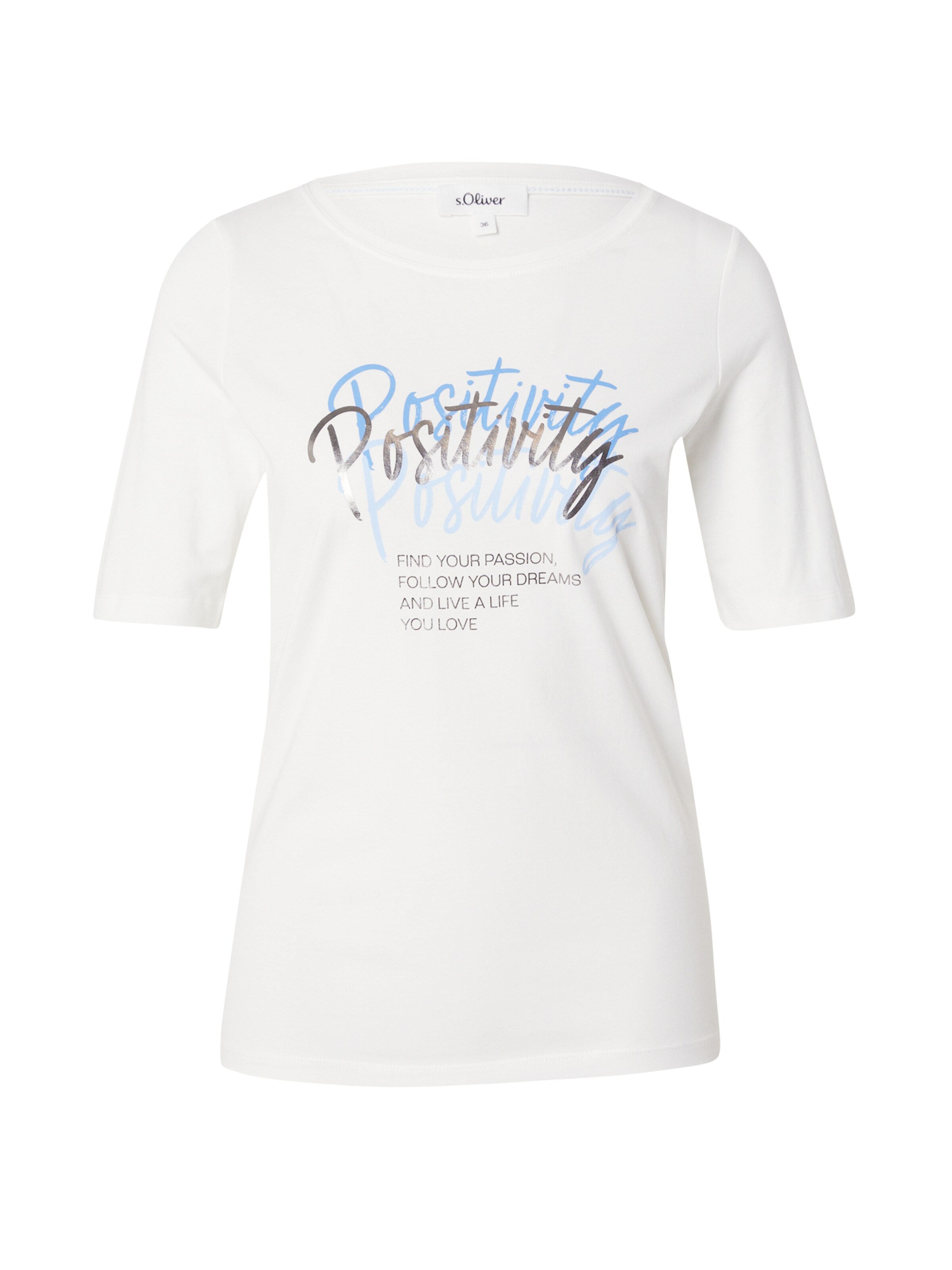 s.Oliver Shirt in Beige: voorkant