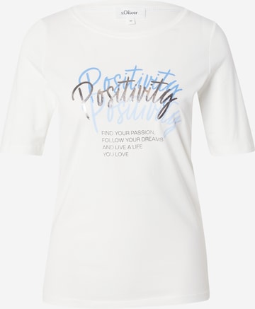 T-shirt s.Oliver en beige : devant