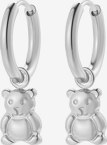 Orecchini 'Teddy Mood' di Hey Happiness in argento: frontale