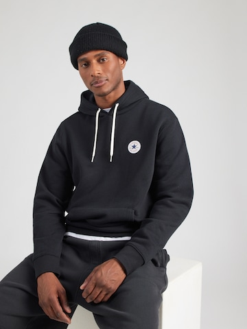 CONVERSE - Sudadera 'CHUCK' en negro: frente