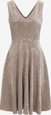 HotSquashKoktel haljina - bež boja: prednji dio