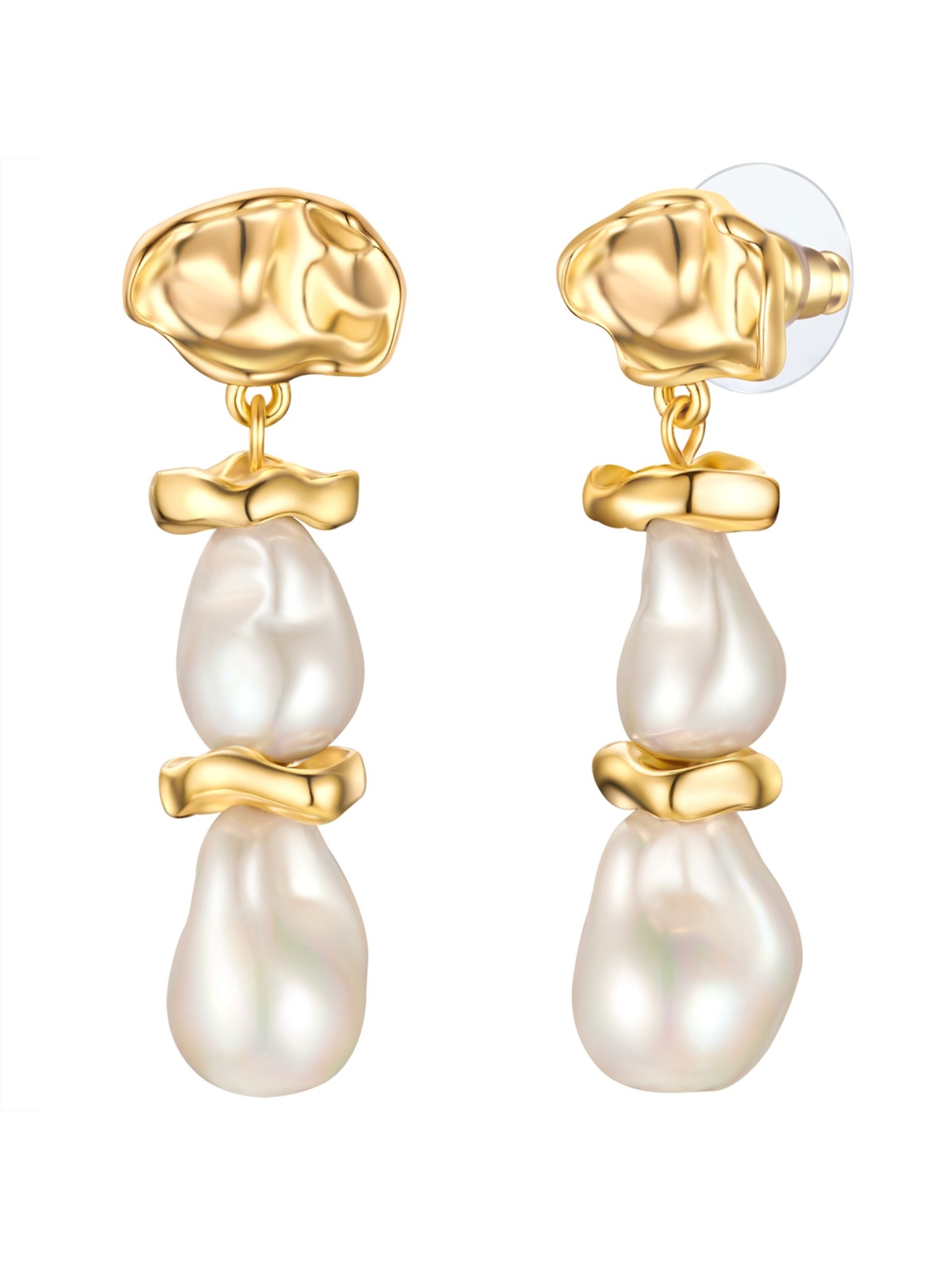 Orecchini di Yokoamii in oro: frontale