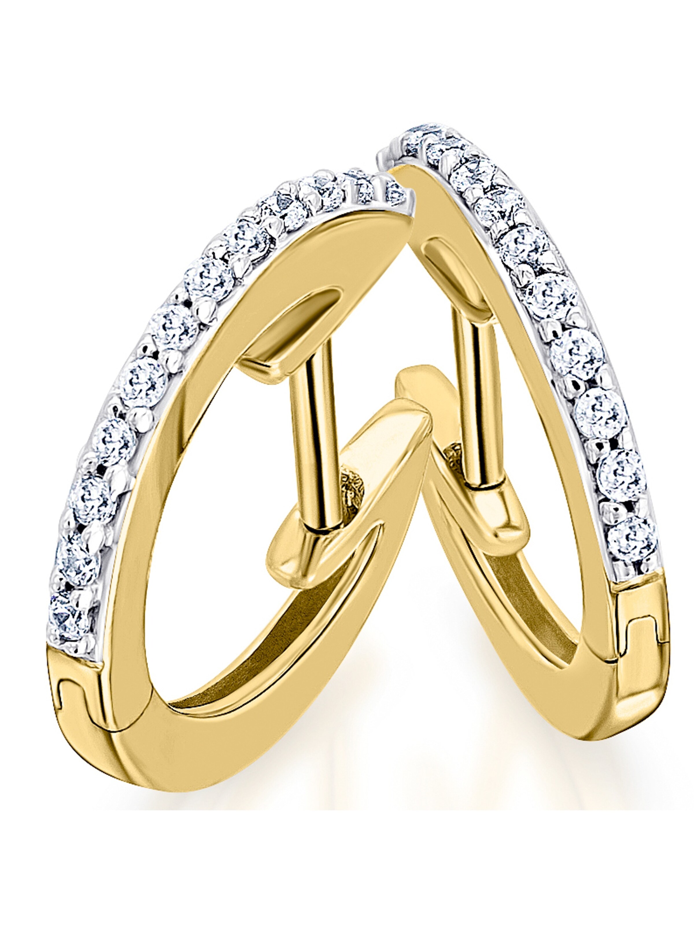 ONE ELEMENT Ohrringe in Gold: Vorderseite