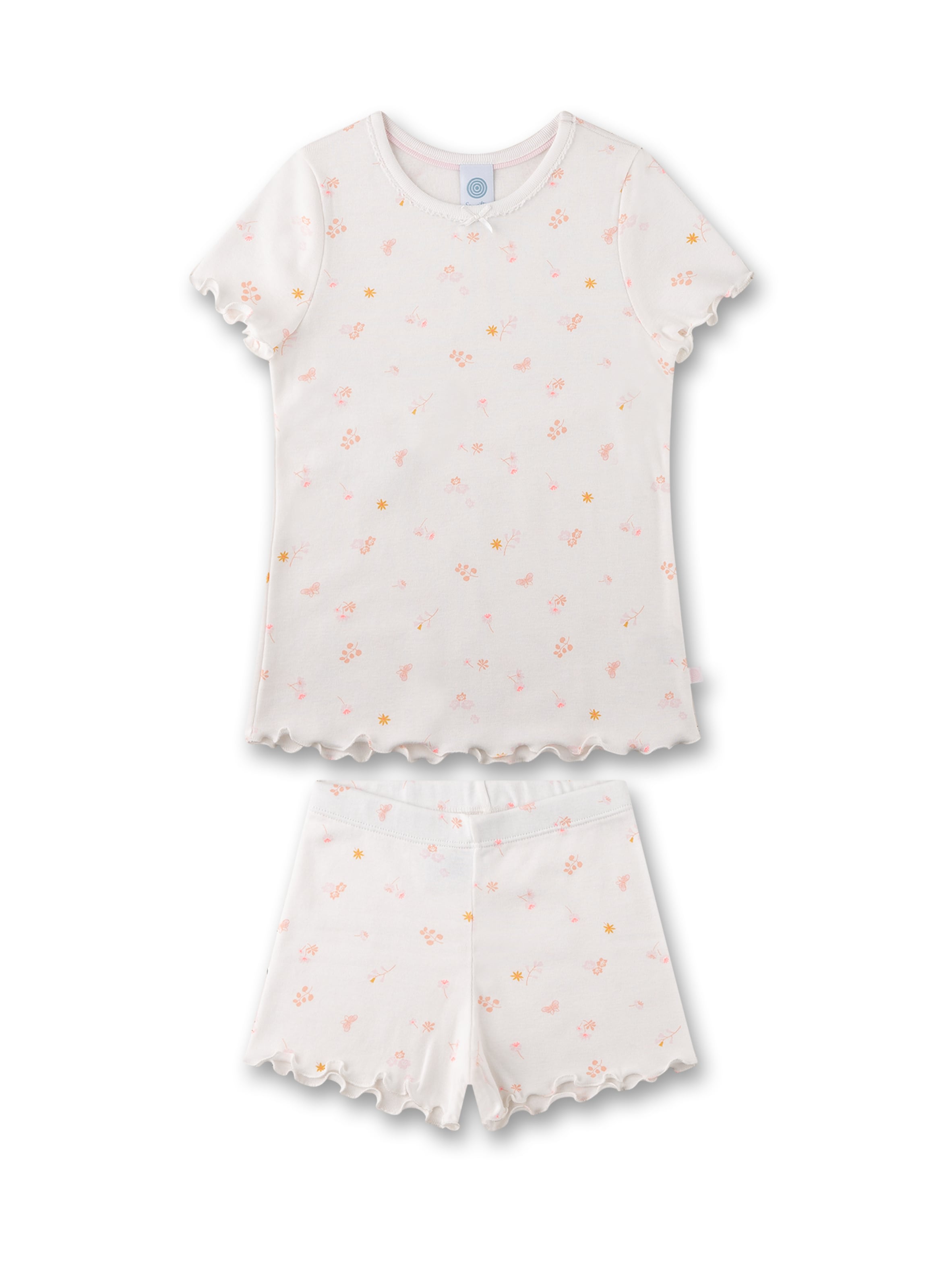 Sanetta Schlafanzug in Beige: Vorderseite