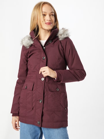 HOLLISTER Between-Seasons Parka in Red: front