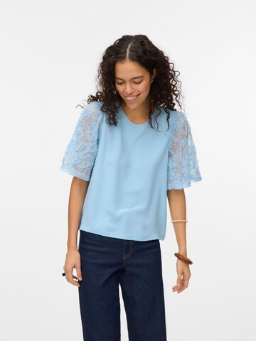 VERO MODA Shirt 'VMNina' in Blauw: voorkant