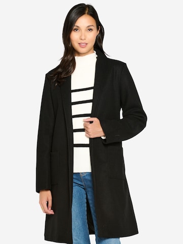 LolaLiza Between-Seasons Coat in Black: front