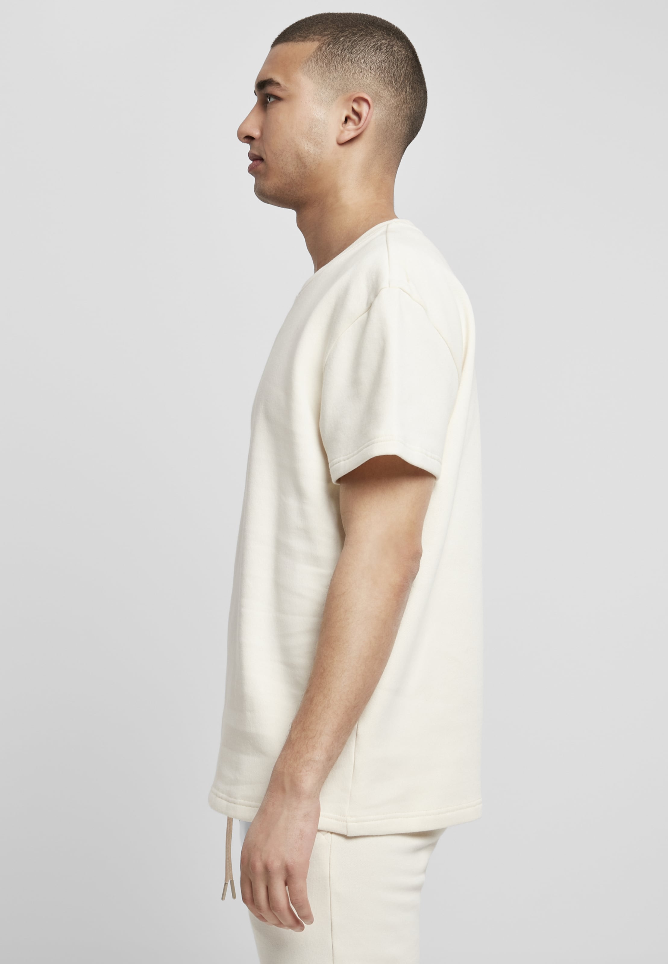 Homme T-Shirt Urban Classics en Blanc Cassé 