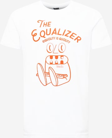 Iriedaily - Camiseta 'Qualikey' en blanco: frente