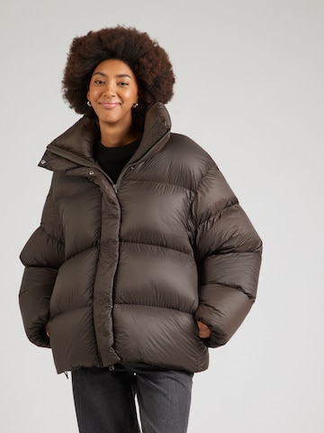 WEEKDAY Winter jacket in Brown: front