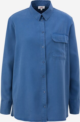 s.Oliver Blouse in Blauw: voorkant