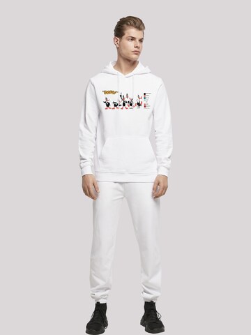 Sweat-shirt 'Looney Tunes Serie Daffy Duck' F4NT4STIC en blanc
