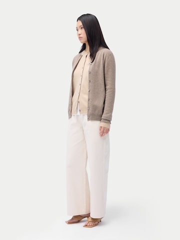 GOBI Cashmere Knit cardigan 'Essential' in Brown