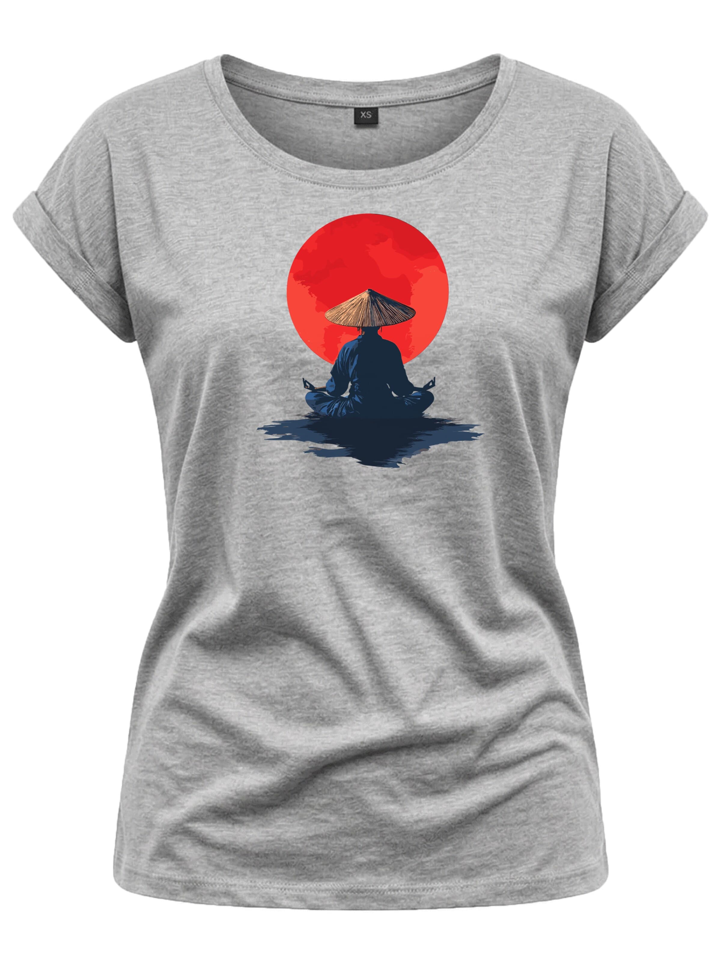 MAKAYA Shirt 'Monk'‌‌‌‌‌‌‌ in Grau: Vorderseite