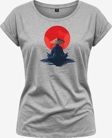 MAKAYA Shirt 'Monk' in Grau: Vorderseite