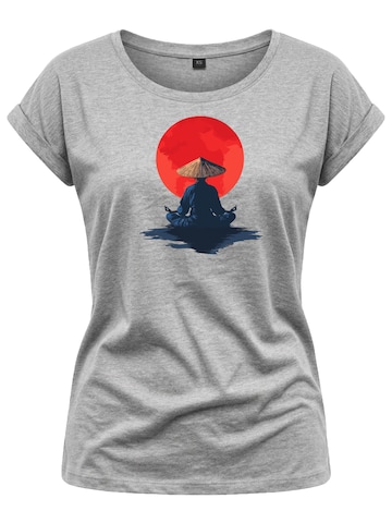 MAKAYA Shirt 'Monk' in Grey: front
