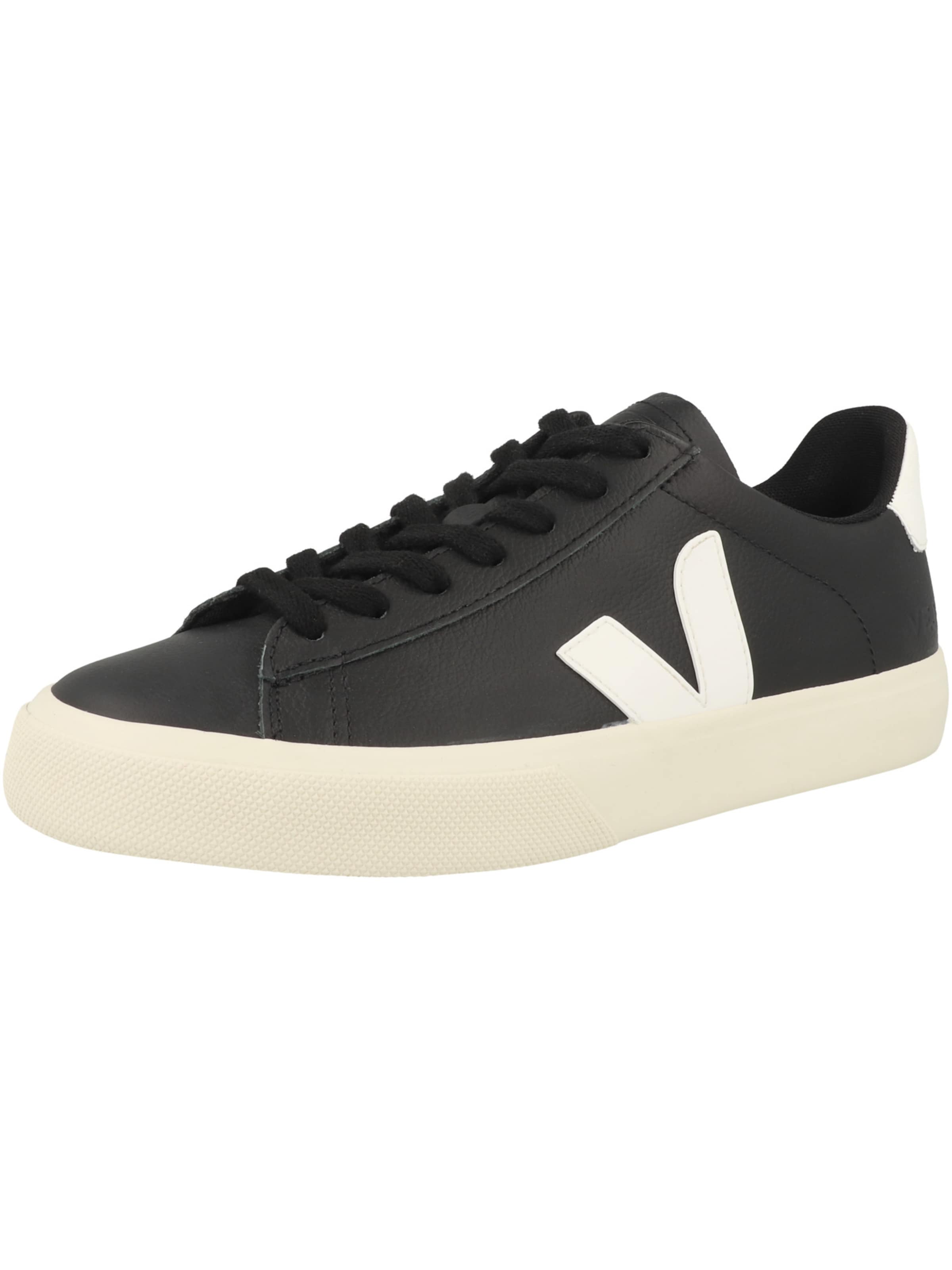 Veja Platform trainers 'Campo' in Black: front