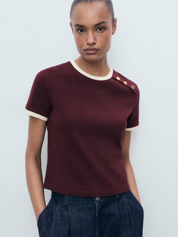 MANGO Shirt 'PIRTI' in Rood: voorkant