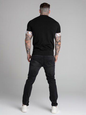 Maglietta 'Tech' di SikSilk in nero