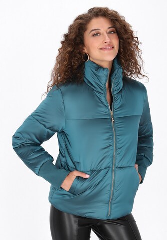 Veste mi-saison faina en vert : devant