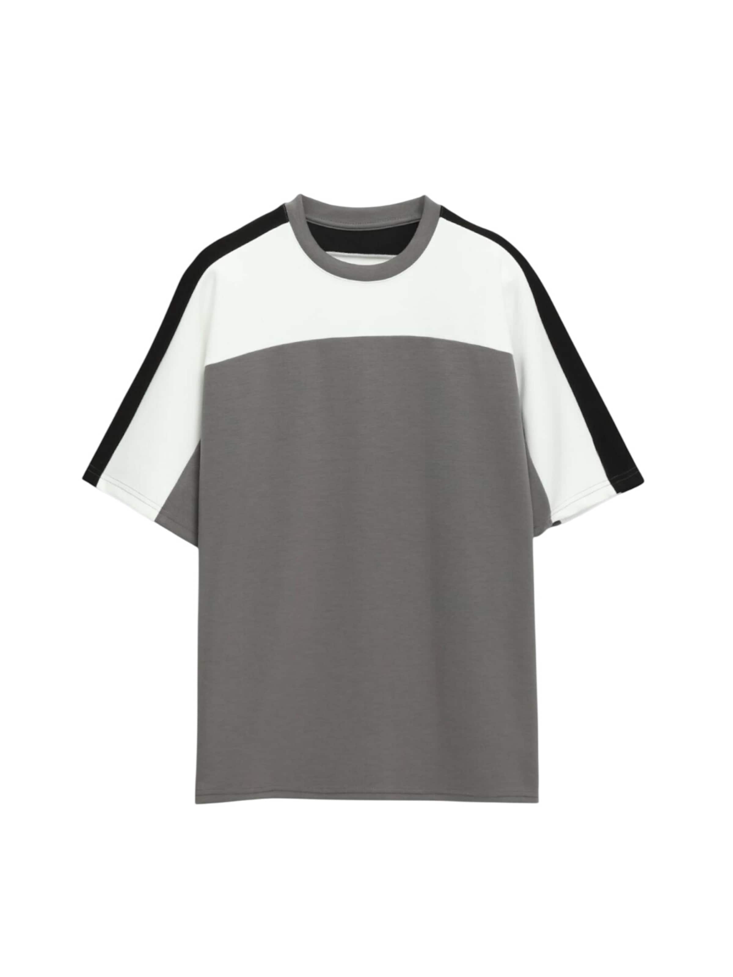 KİP Shirt in M in de kleur Aardetinten / Zwart / Wit, Productweergave