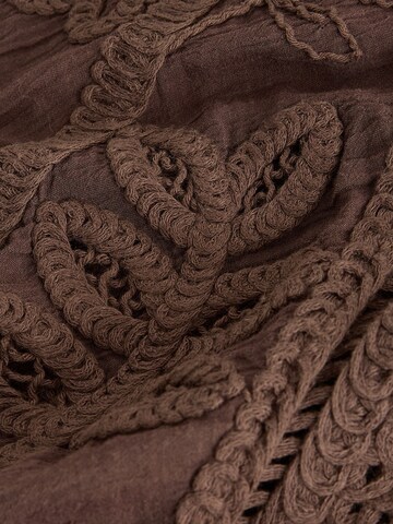 Next Gebreid vest in Bruin