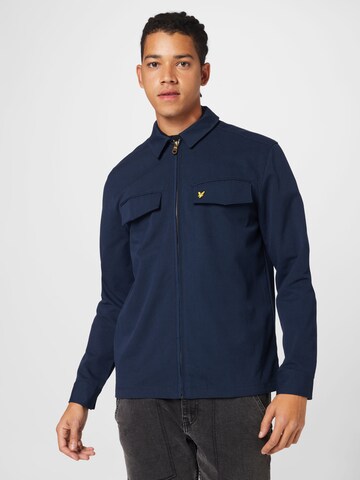 Lyle & Scott Tussenjas in Blauw: voorkant