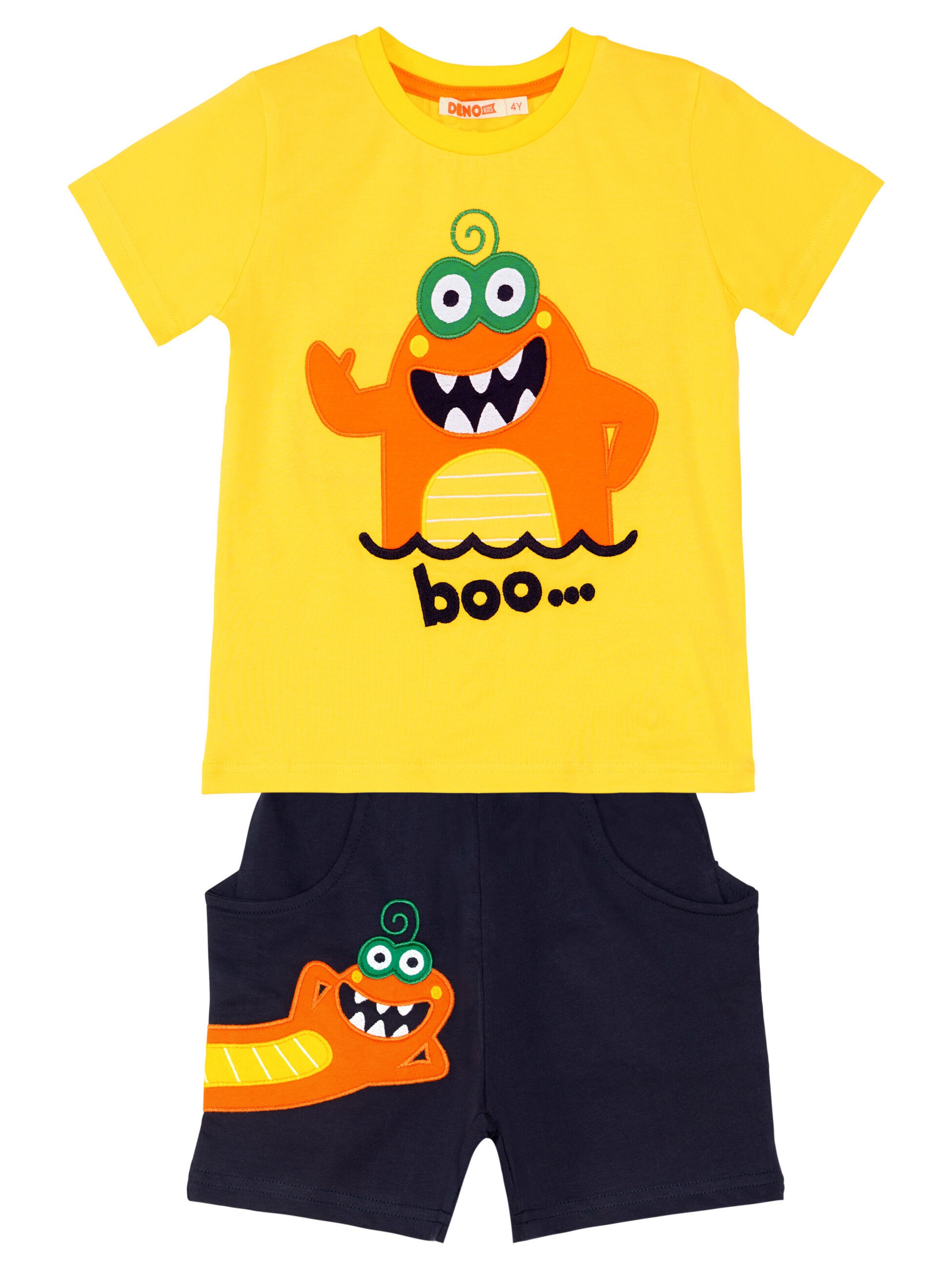 Denokids Set 'Lake' in Blau: Vorderseite