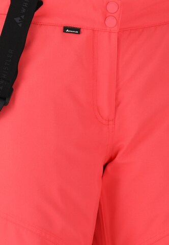 Whistler Regular Outdoor Pants 'Drizzle' in Red