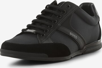 BOSS Sneakers laag 'Saturn' in Zwart: voorkant