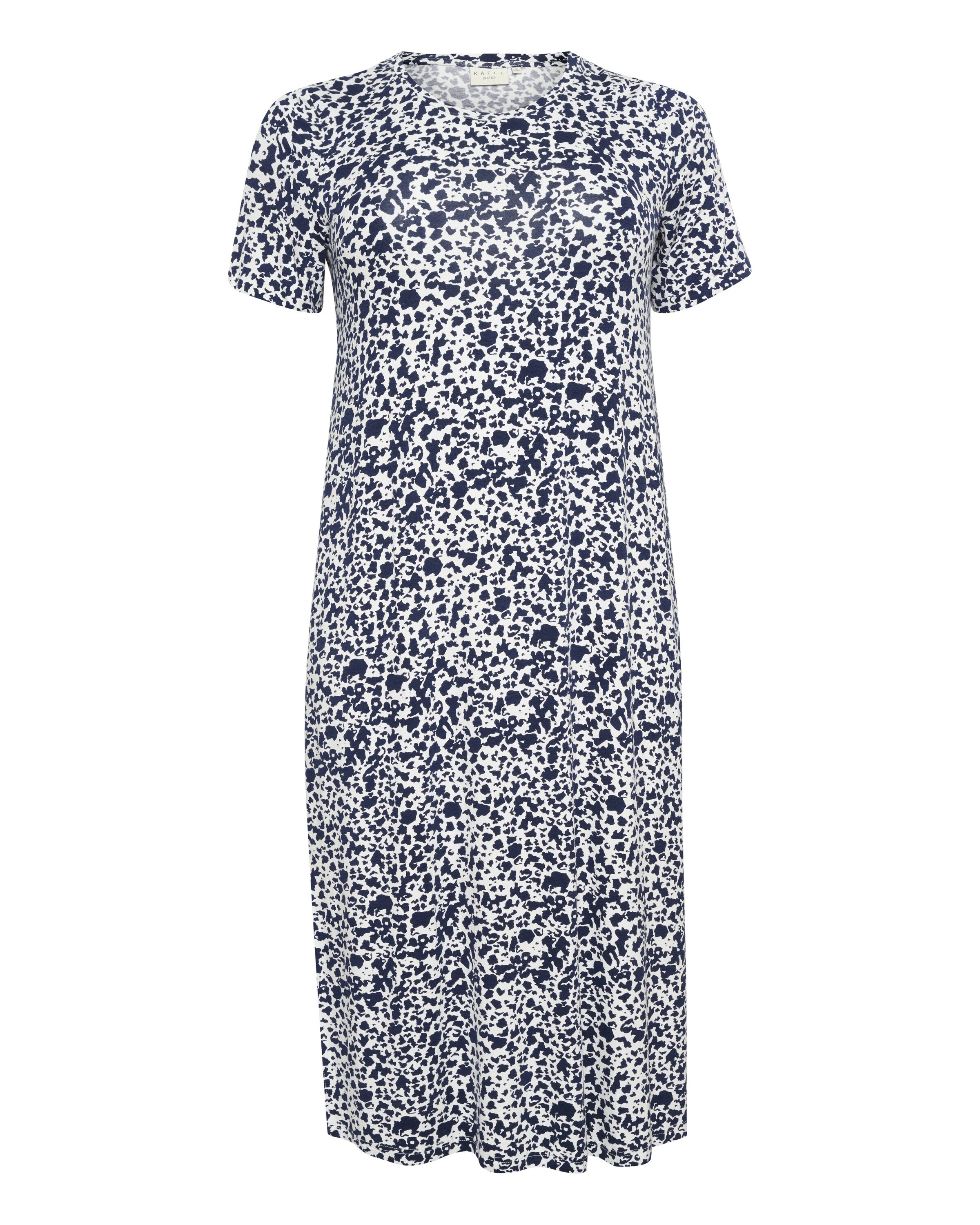 Rochie 'Charlotta' de la KAFFE CURVE pe albastru: față