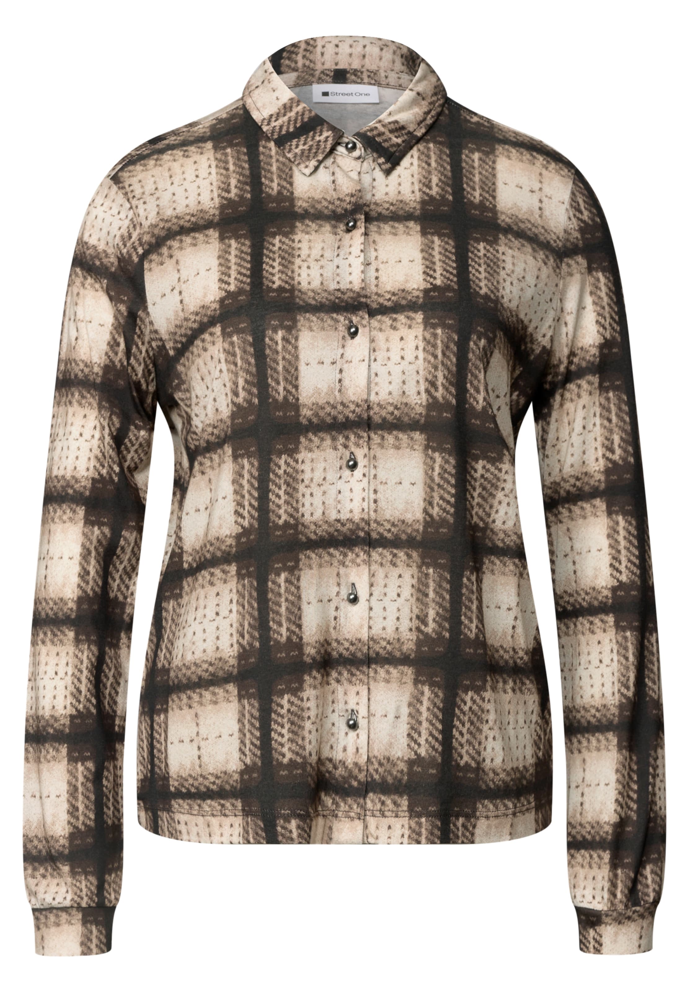 STREET ONE Blouse in XS in Sand / Dark brown / mottled brown, Item view