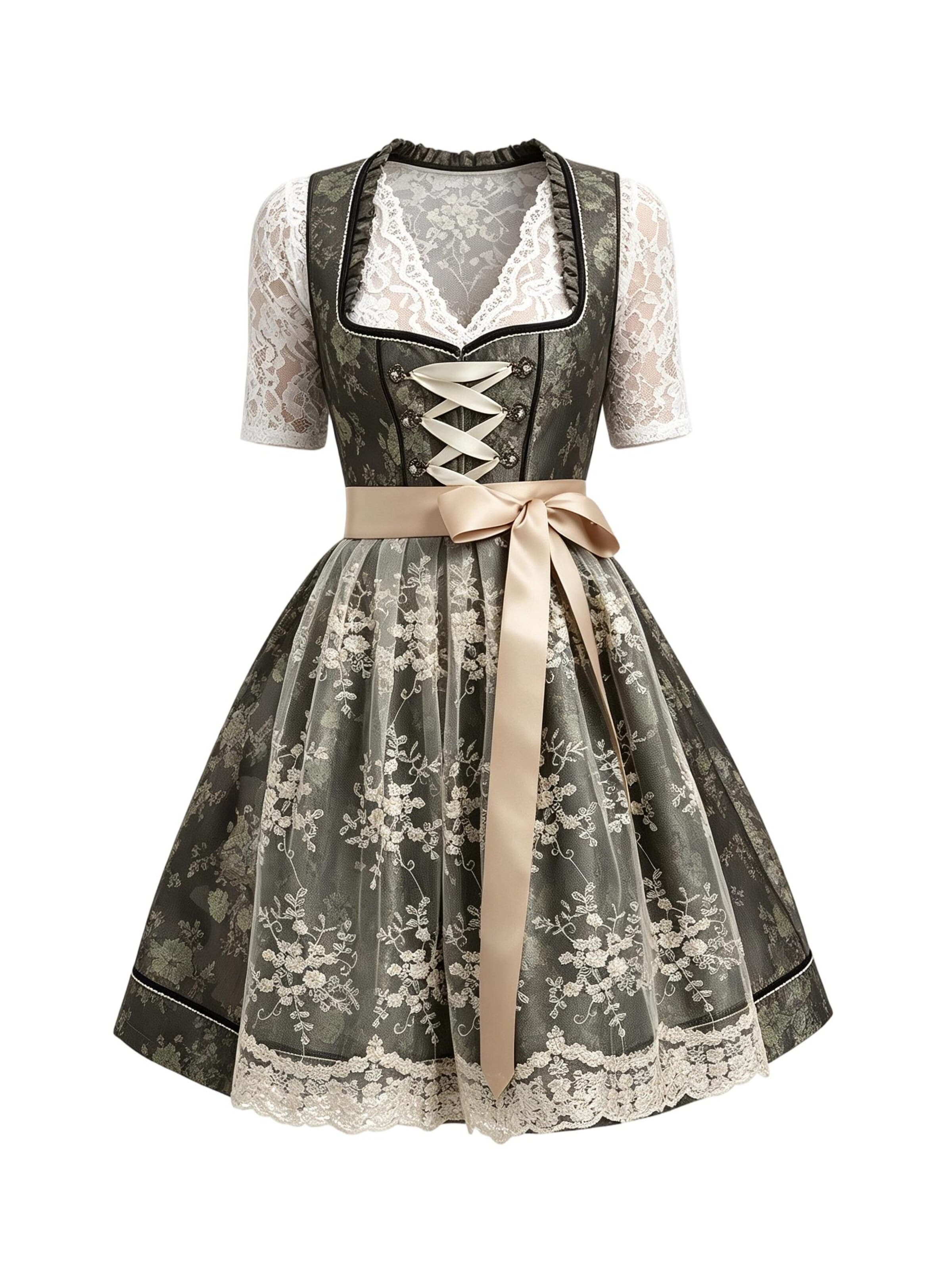 MODIURBAN Dirndl in Green: front