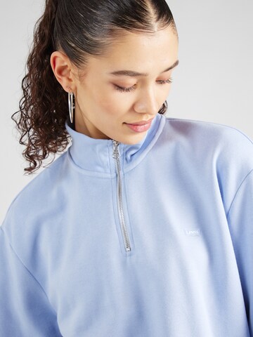 LEVI'S ® Sweatshirt 'Everyday 1/4 Zip' i blå
