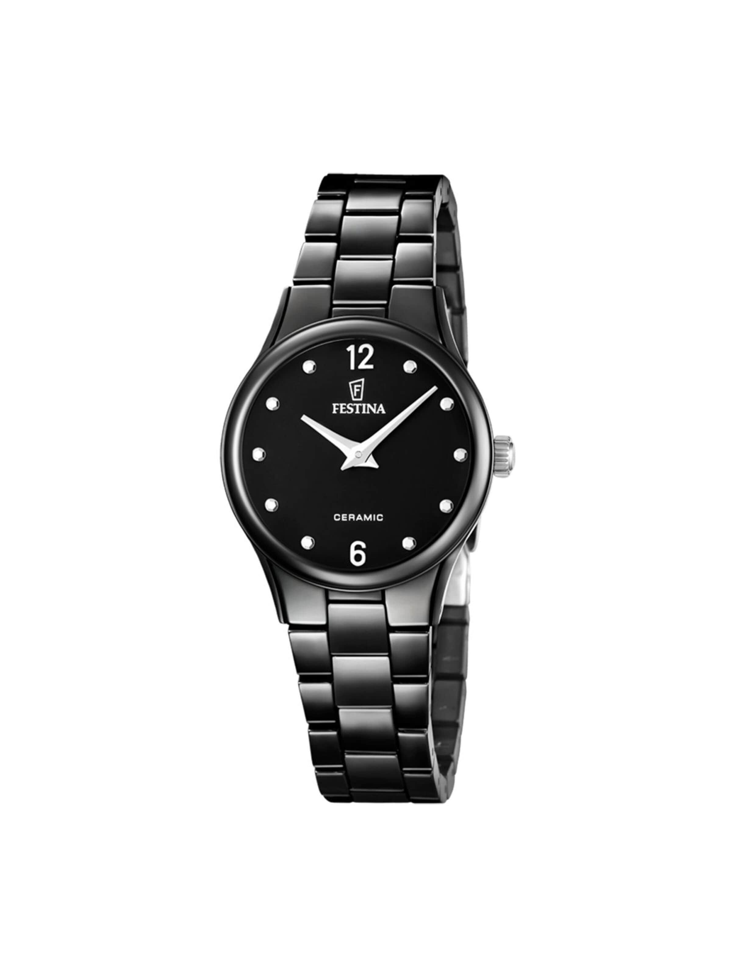 Montre à affichage analogique FESTINA en noir : devant