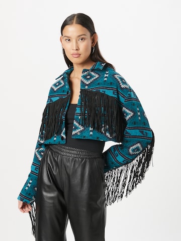 Nasty Gal Between-season jacket in Blue: front