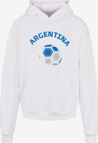 Sweat-shirt 'Argentina Football' Merchcode en blanc : devant