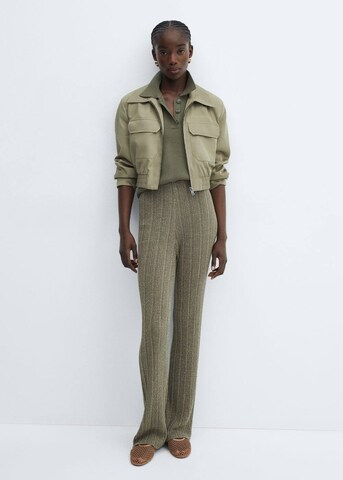 MANGO Loosefit Broek 'Flash' in Groen