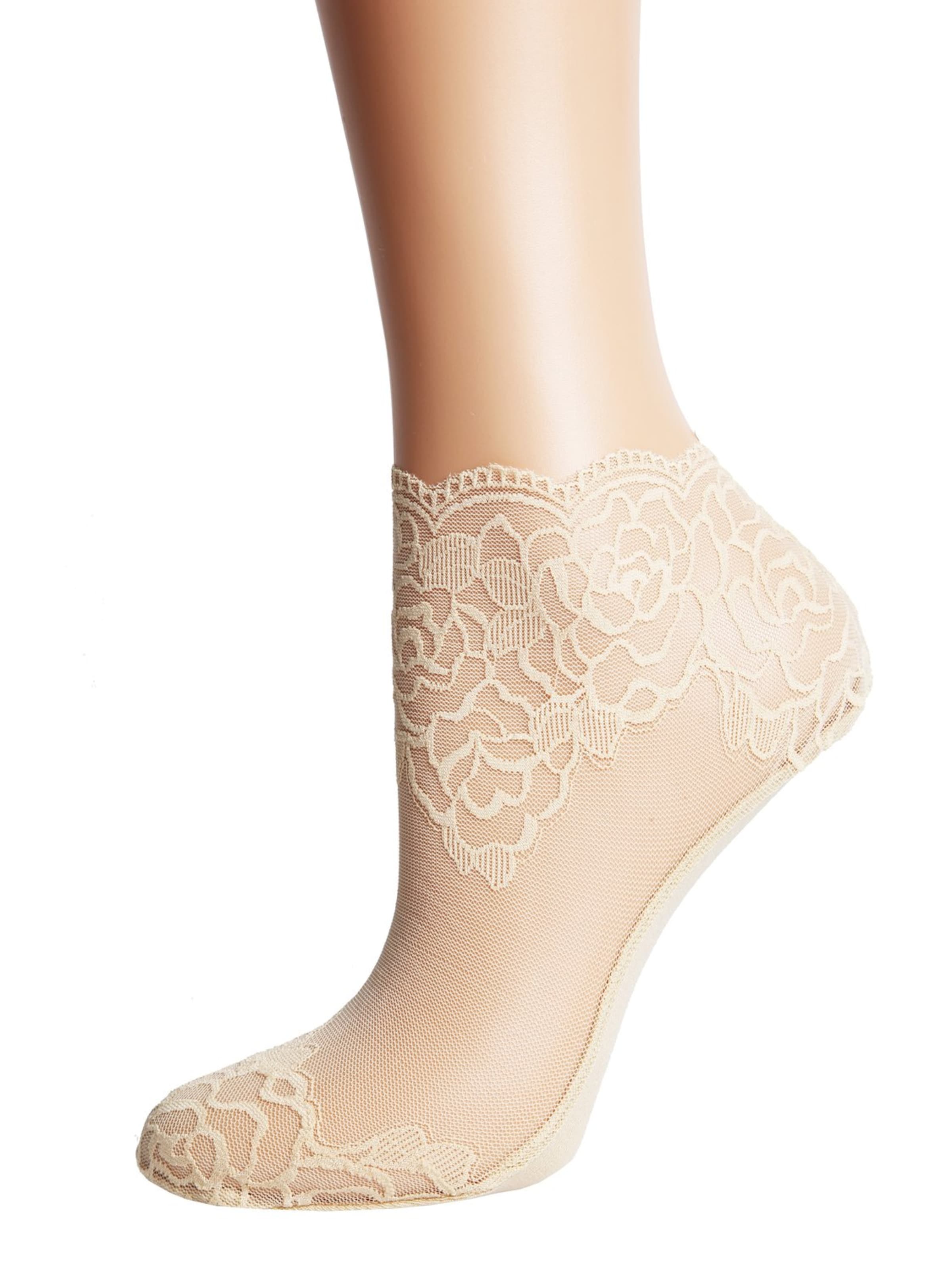 Chaussettes 'Teresa' Sokisahtel en beige : devant