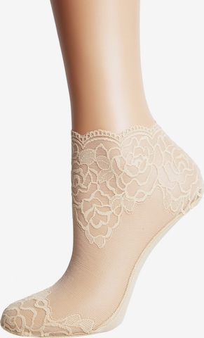 Chaussettes 'Teresa' Sokisahtel en beige : devant
