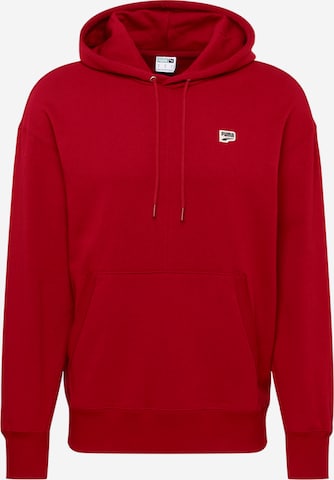 PUMASweater majica 'Downtown' - crvena boja: prednji dio