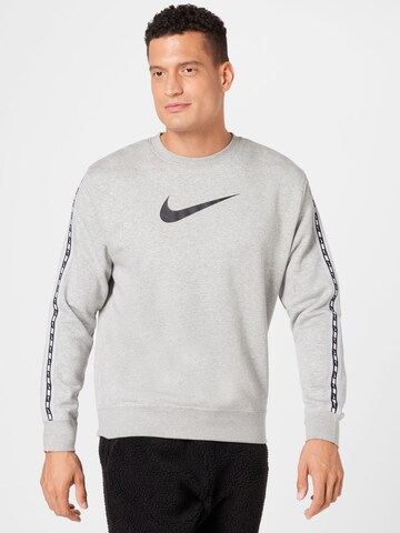 Bluză de molton de la Nike Sportswear pe gri: față