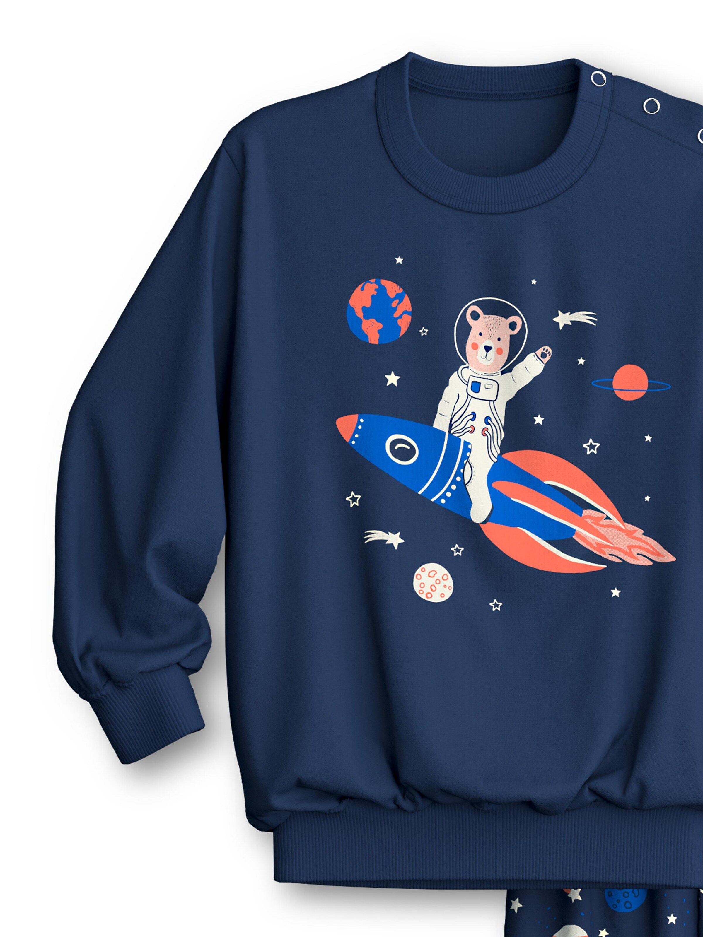 CALIDA Pajamas 'Toddlers Space' in Blue