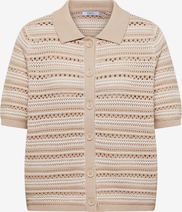 CECIL Neuletakki värissä beige: etupuoli