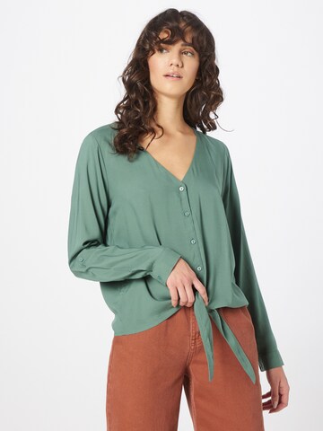 TOM TAILOR DENIM Blouse in Groen: voorkant