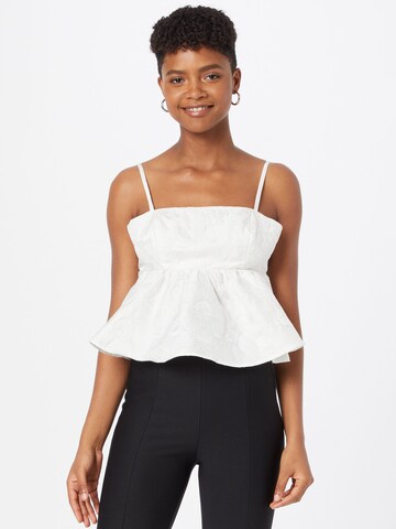 Gina Tricot Top 'Lizette' in White: front